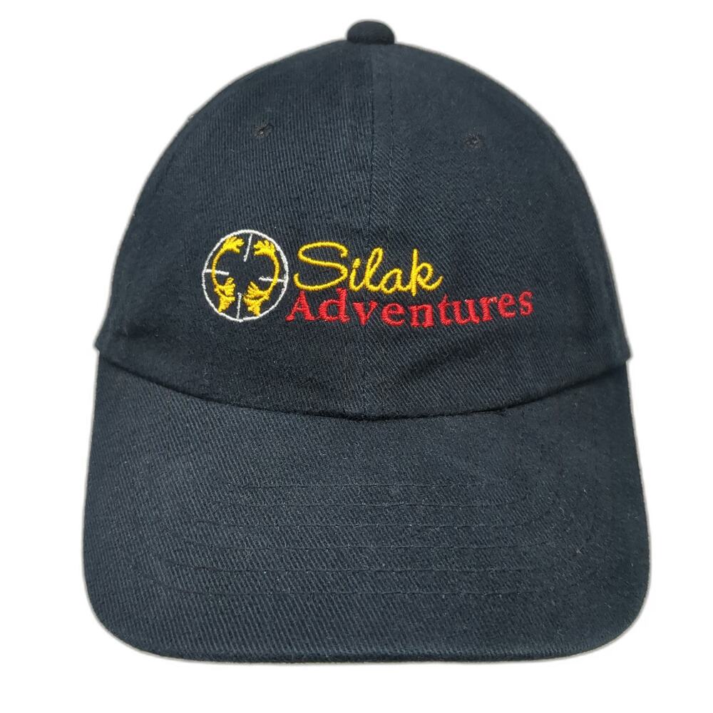 AJM International Baseball Cap Black One Size Silak Adventures Slideback Hat